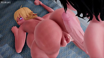 3D animated big boob and butt job