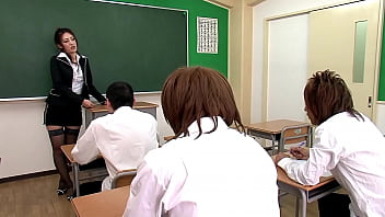 Japanese teacher gives oral pleasure to multiple students before engaging in a wild hospital encounter