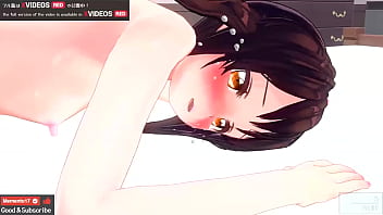 Tiny tits Japanese hentai animation with anal and peeing