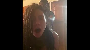 Latina with dreadlocks gets her rear end ravished in the kitchen